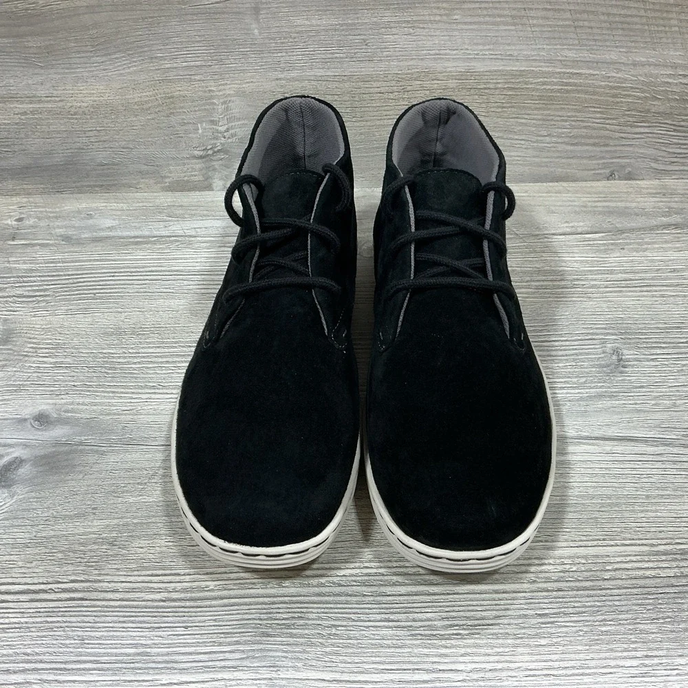 Sebago Barnet Chukka Black Nubuck Boots Black Lace-Up Men's Size 12 M B850072